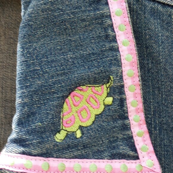 Denim jacket with Lilly Pulitzer accents - Picture 3 of 7